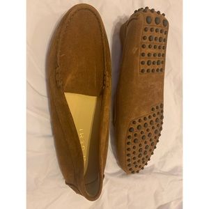 M. Gemi driving loafers. Brown suede.